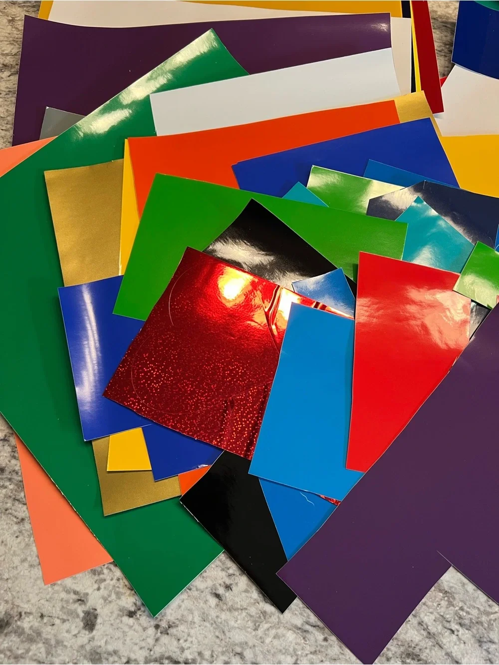 Craft Vinyl Sheets Multi-Color Assortment